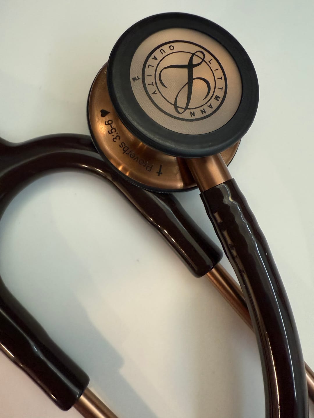 Customer photo review of Littmann Classic III Monitoring Stethoscope: Chocolate & Copper 5809