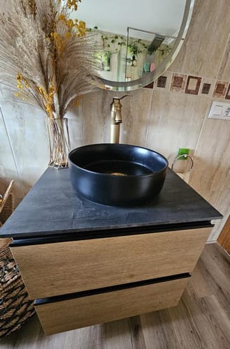Customer photo review of Conjunto Mueble de Baño de 90cm con Auxiliares a Juego
