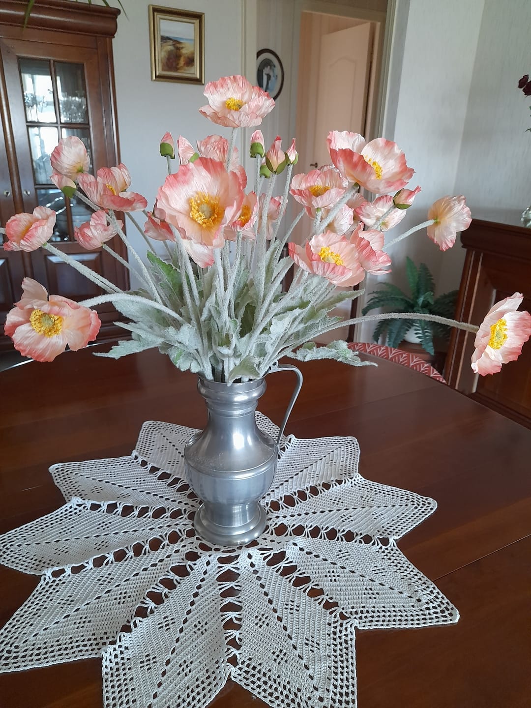 Customer photo review of Zijden Klaprozen - Oudroze