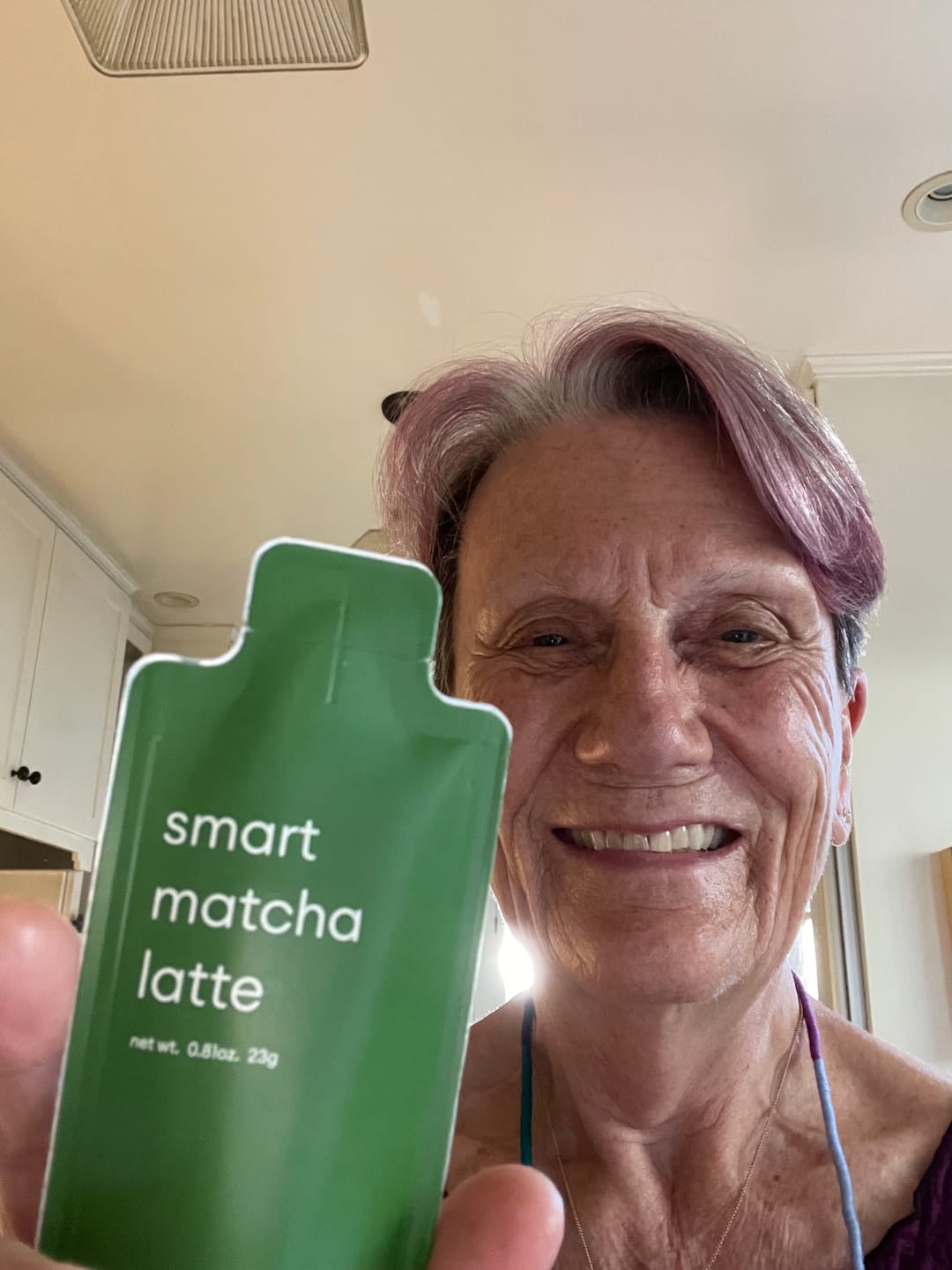 Customer photo review of autonomy smart matcha latte (7 servings, one-time purchase)