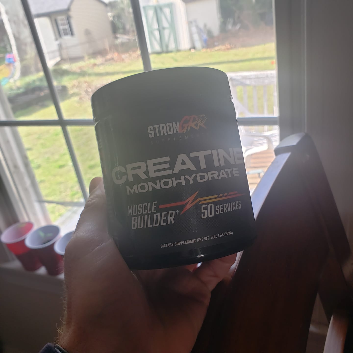 Customer photo review of Strongrr Creatine