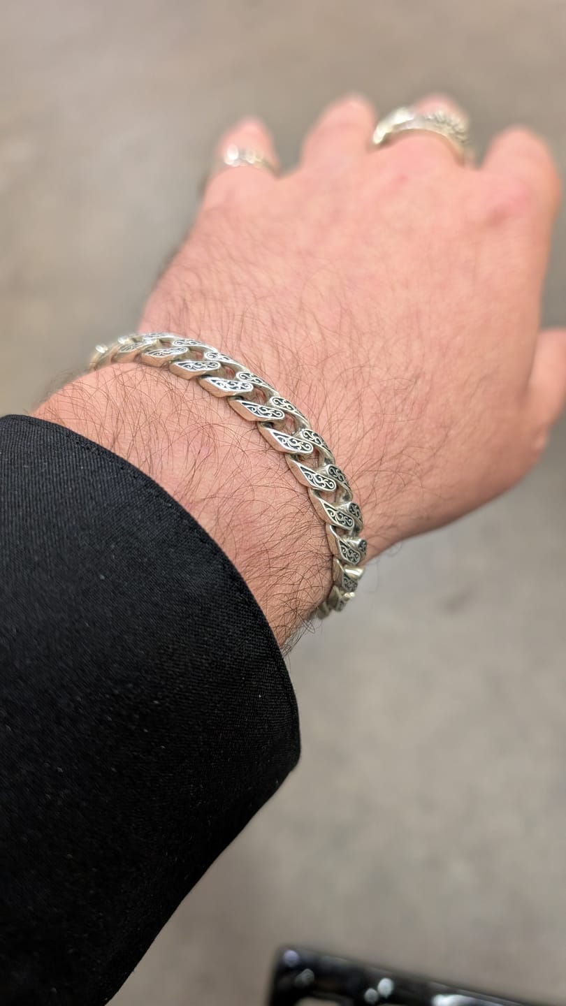 Customer photo review of ANCIENT CUBAN. - 925 STERLING SILVER