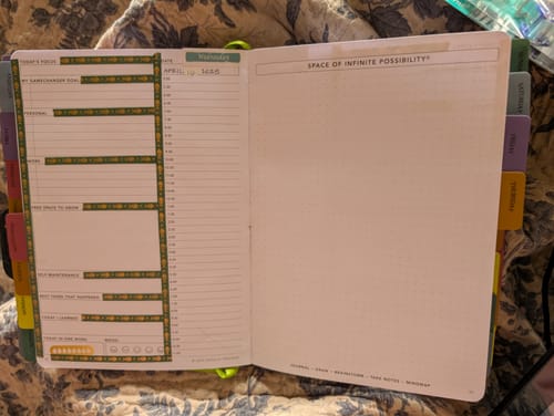 Customer photo review of Daily Planner - Undated - Cosmic Blue