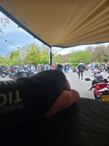 Customer photo review of Motorcycle Wrist Support - Ride Without Wrist Pain