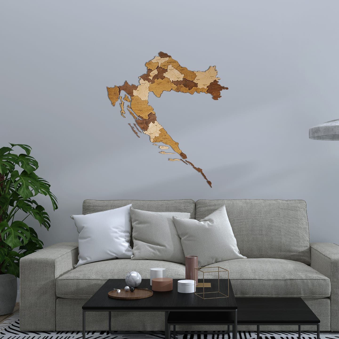 Customer photo review of Croatia 3D Wooden Map