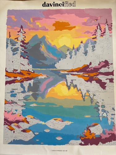 Customer photo review of "Peaceful Waters" Paint by Numbers Kit