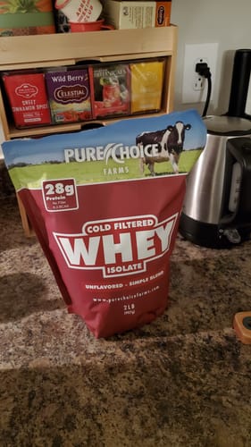 Customer photo review of Whey Protein Isolate Unflavored