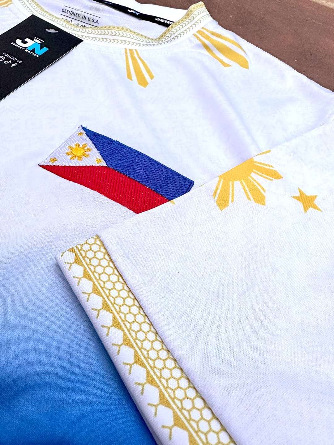 Customer photo review of Philippines Custom Football Jersey