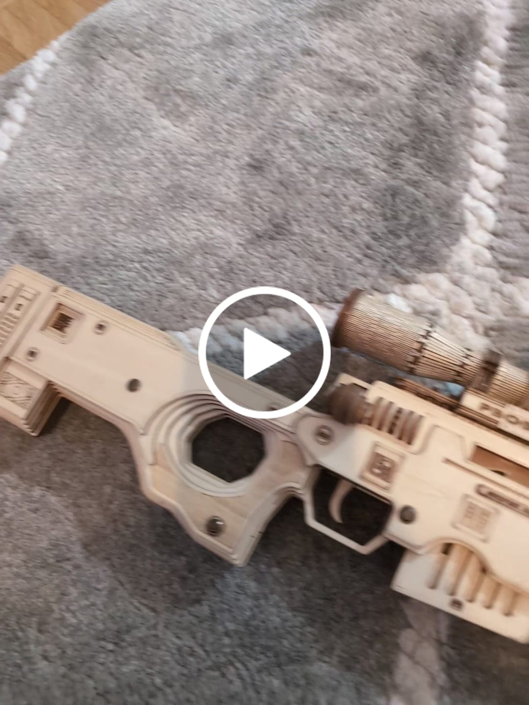 Customer video review of Rokrgeek AWM Sniper Rifle 3D Wooden Gun Puzzle