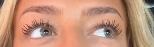 Customer photo review of Lash Growth Serum