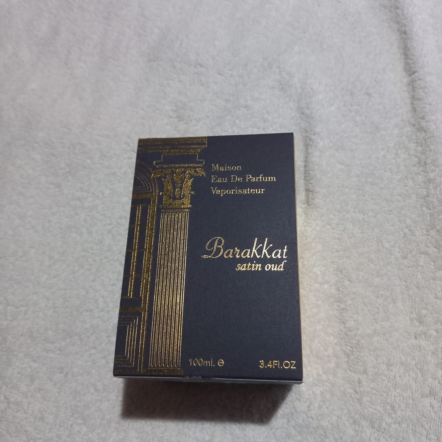 Customer photo review of Barakkat Satin Oud EDP 100ml