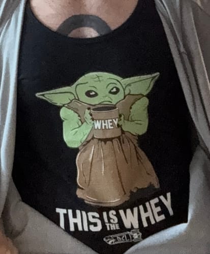 Customer photo review of THIS IS THE WHEY BABY GROWDA Tank Top