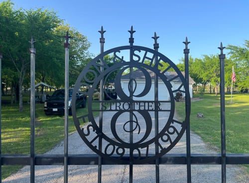 Customer photo review of Elaborate Name - Steel Sign