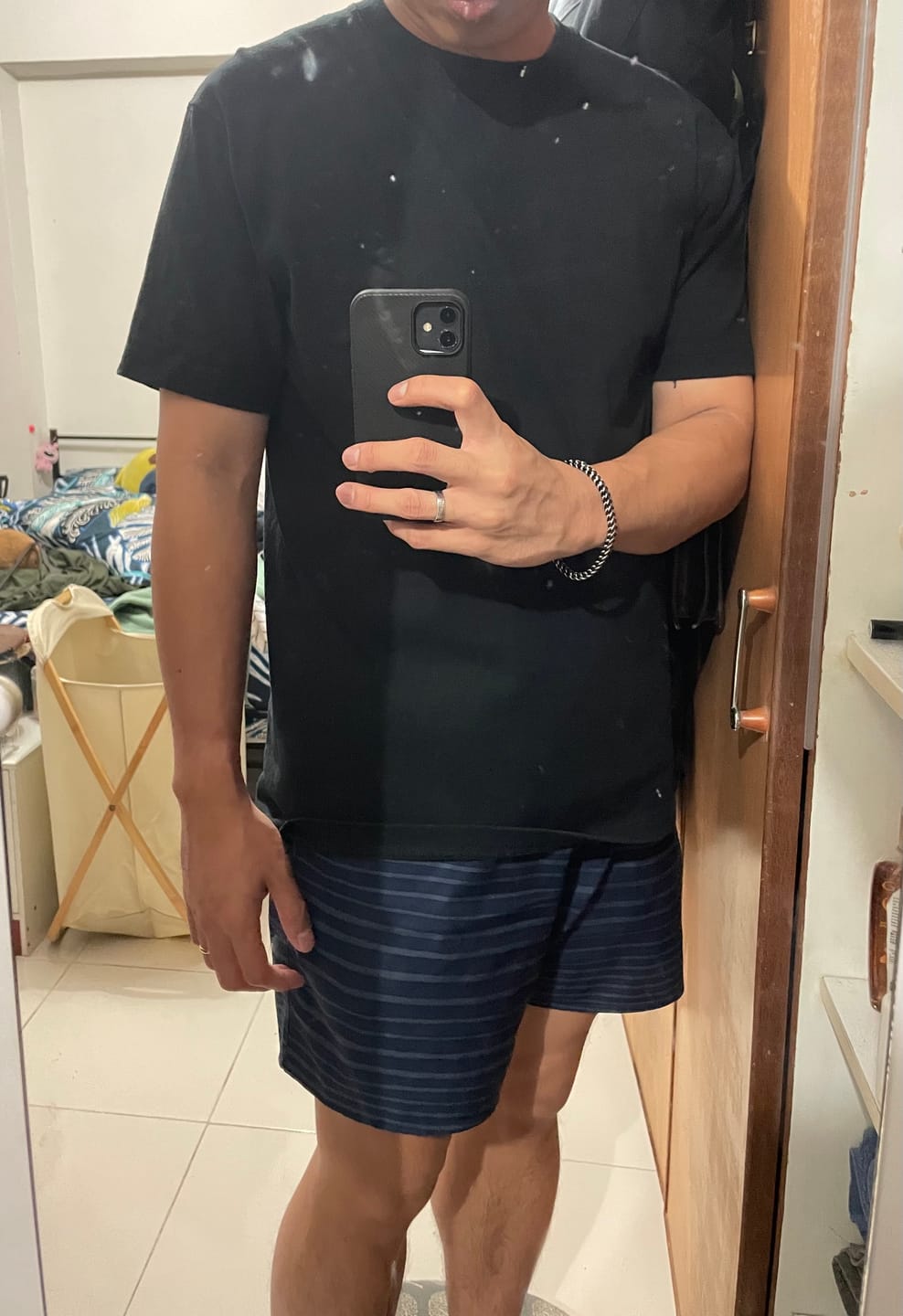 Customer photo review of 9 oz Cotton Tubular T-Shirt - Black
