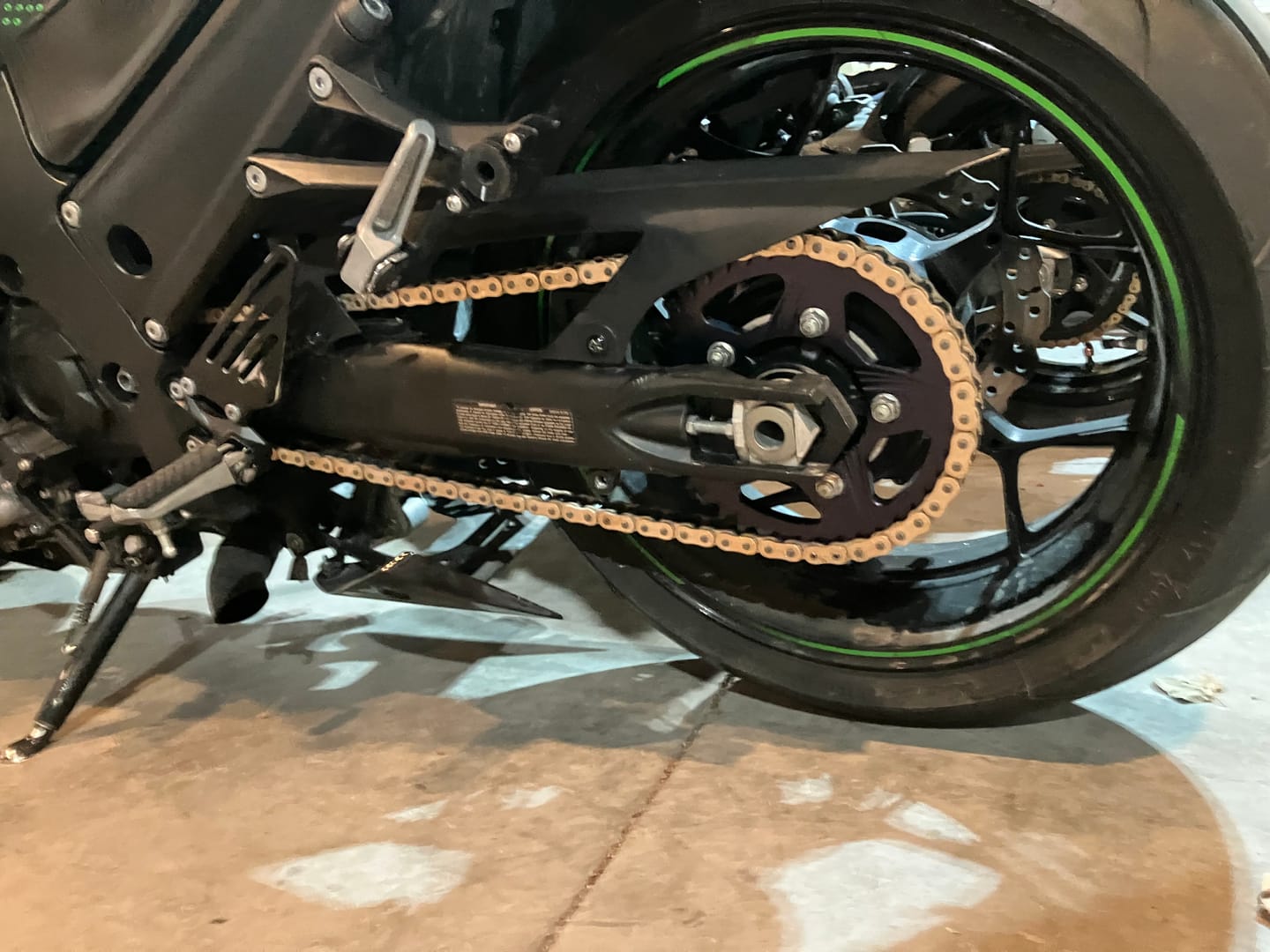 Customer photo review of Motorcycle Wheel Balancer