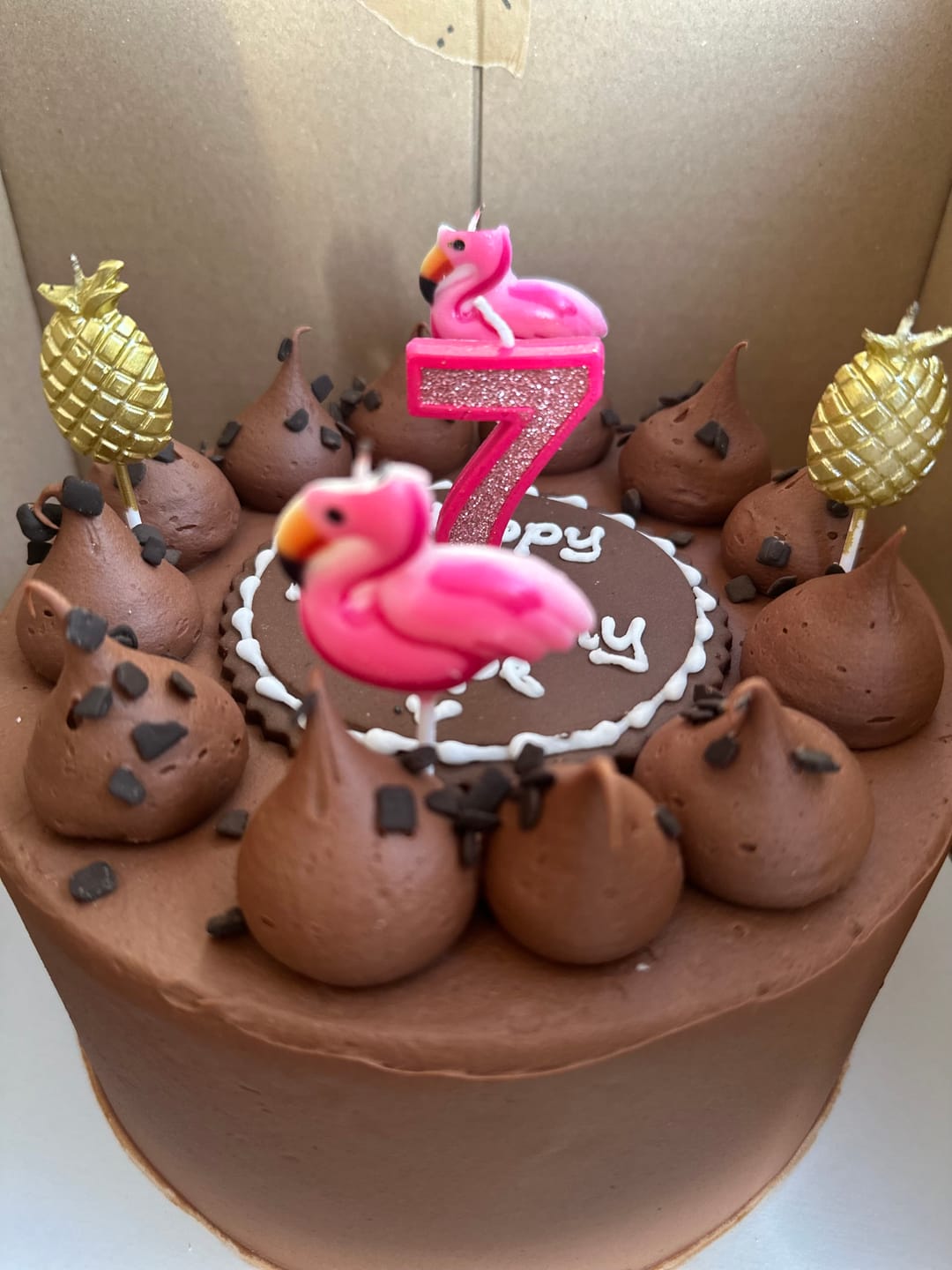 Customer photo review of Classic Chocolate Cake