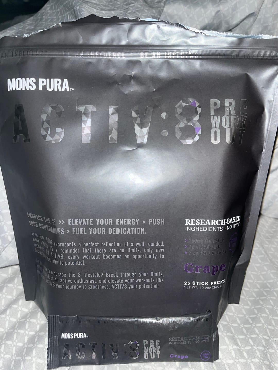 Customer photo review of Activ8 Pre-Workout