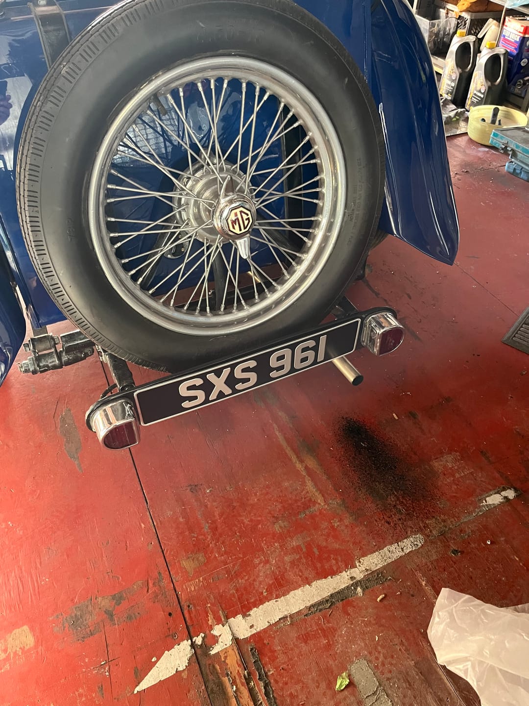 Customer photo review of Classic Oblong Metal Pressed Number Plate - 520mm x 111mm