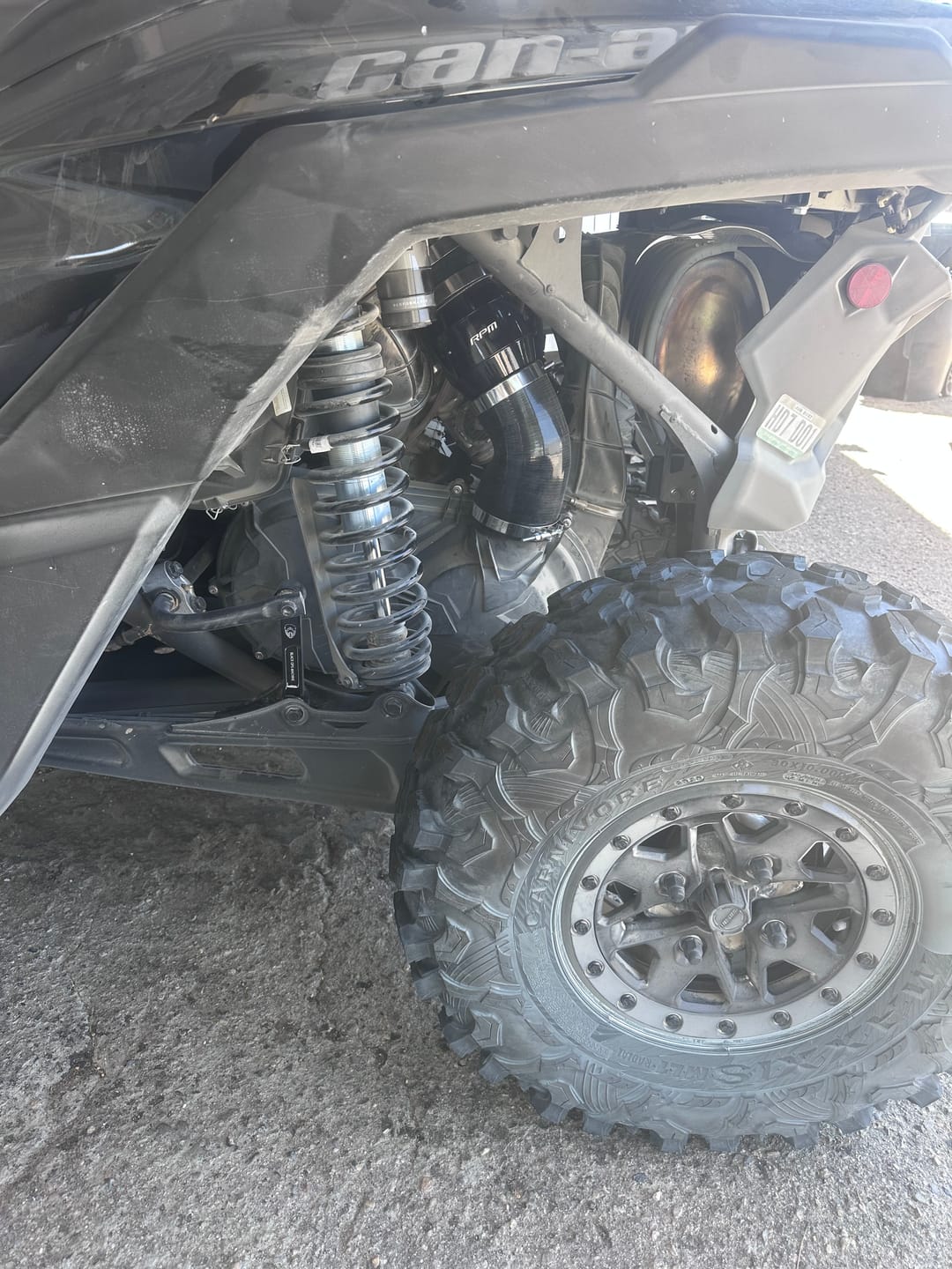 Customer photo review of RPM Can-Am Maverick X3 "ECF" Electric Clutch Blower Fan Kit - Lower Clutch / Belt Temperature