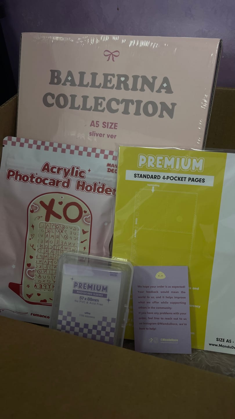 Customer photo review of PREMIUM PHOTOCARD SLEEVES - PURPLE VERSION (57x88MM)