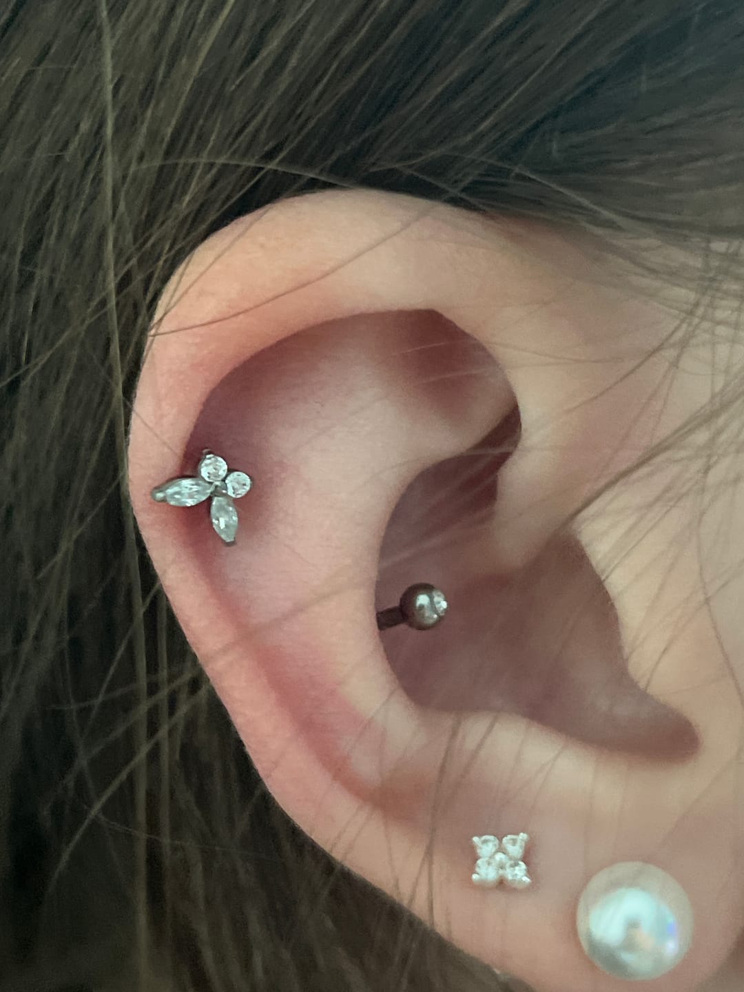 Customer photo review of Butterfly Piercing | Titan
