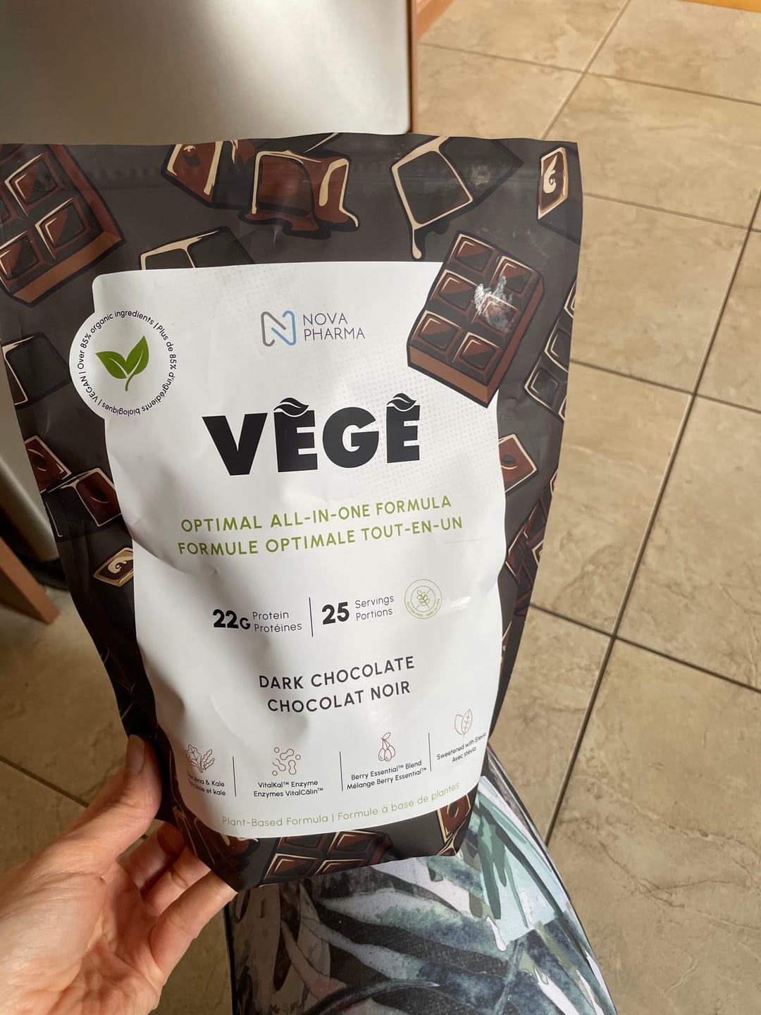 Customer photo review of Nova Pharma - Mélange de Protéines Végétales Complètes 725g