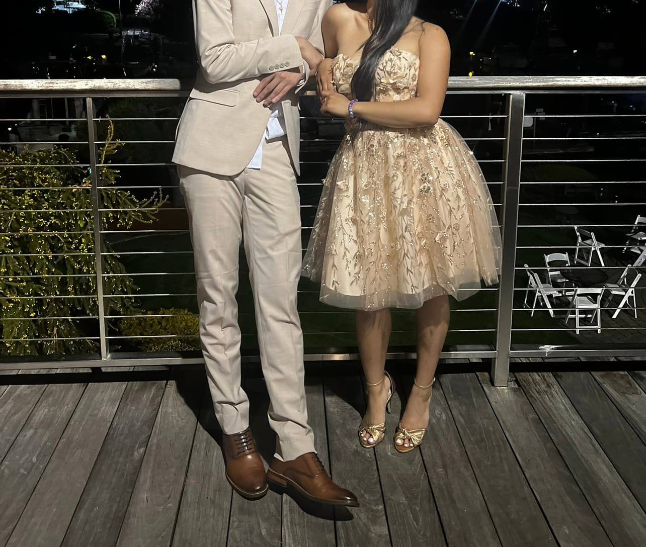 Customer photo review of CINDERELLA DIVINE 9243 Short Glitter Print Cocktail Dress