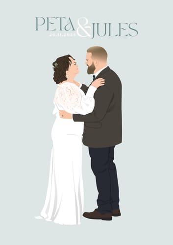 Customer photo review of Custom Bridal Illustration