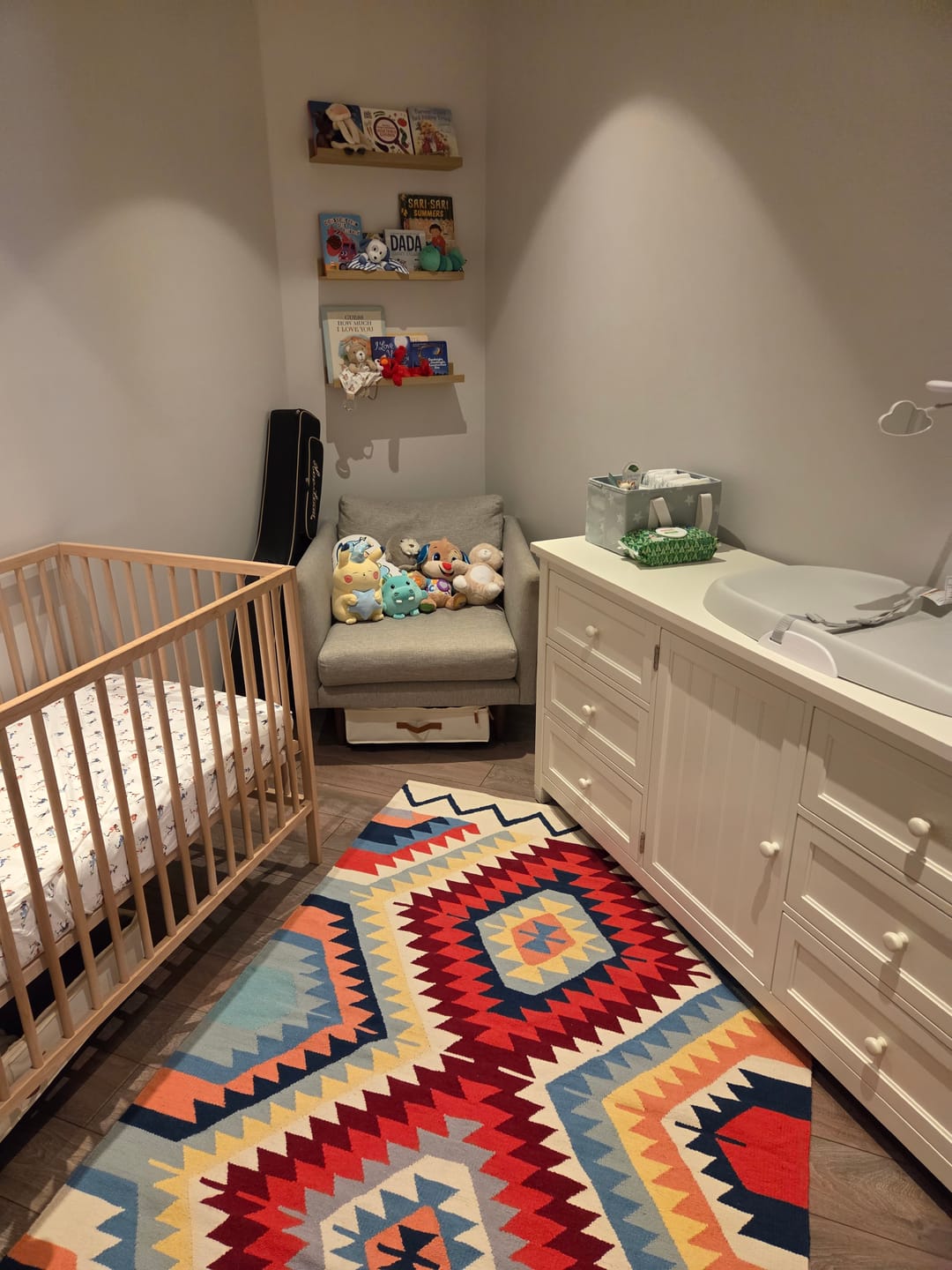 Customer photo review of Luxor Handwoven Multi Colored Rug