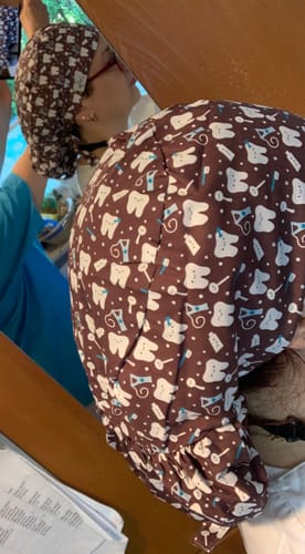 Customer photo review of Ponytail OP Haube Zahnpflege XL