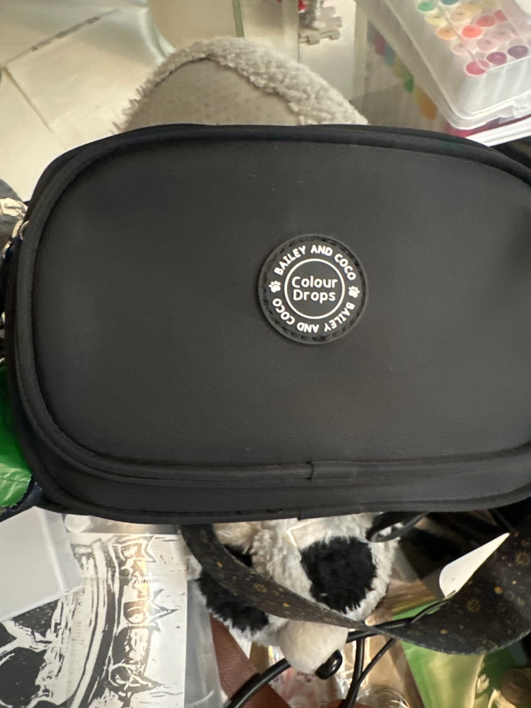 Customer photo review of Create Your Own Dog Walking Bag - Black