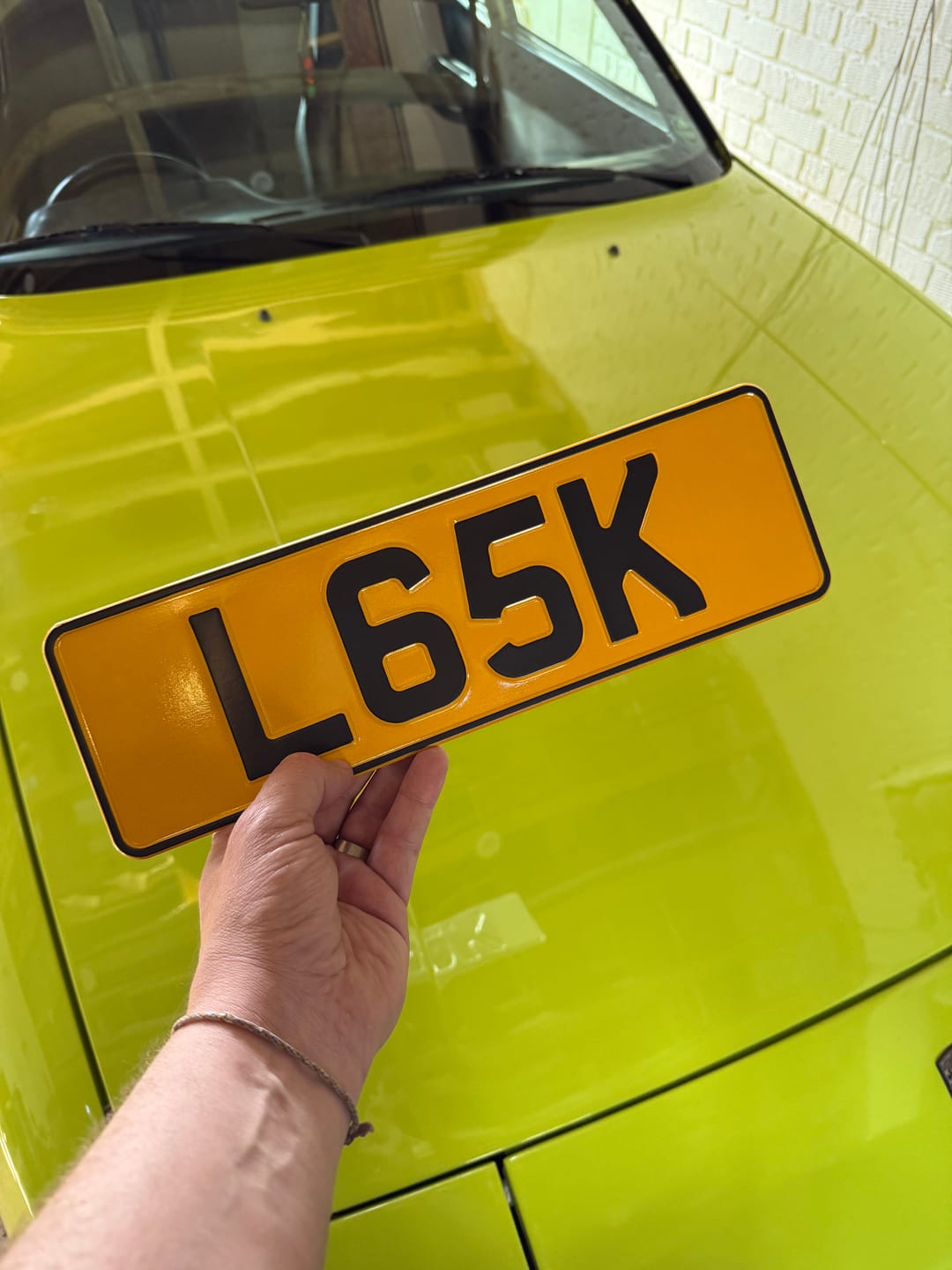Customer photo review of Metal Pressed Number Plate, 5-Digit – 360mm x 111mm