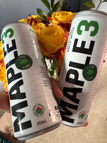 Customer photo review of Sparkling Maple Water