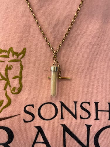 Customer photo review of Time capsual pendant sterling silver