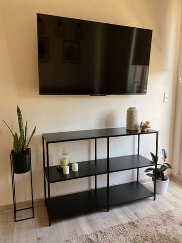 Customer photo review of Estantería 120 Arrimo estrecha Metal BLACK