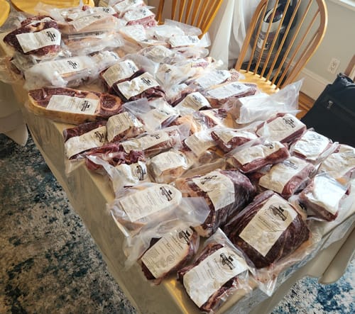 Customer photo review of Beef Meat Shares!  (Deposit)