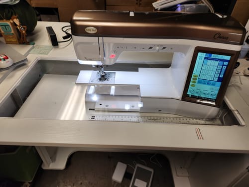 Customer photo review of Sew Steady Custom Acrylic Cabinet Insert