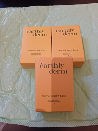 Customer photo review of Turmeric Glow Soap