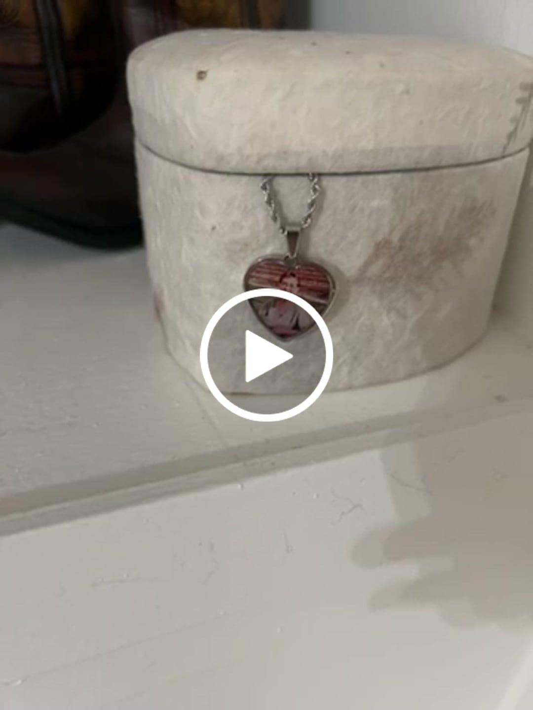 Customer video review of Engravable Heart Necklace With Picture