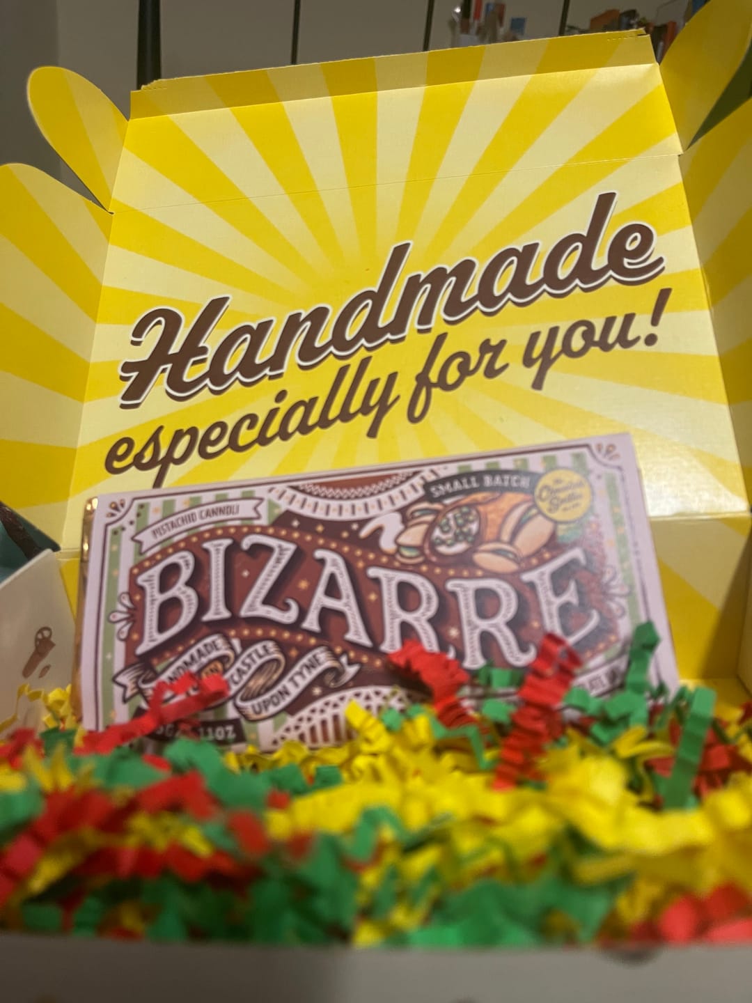 Customer photo review of Pistachio Cannoli Inspired What D'Yee Want Wednesday Bar