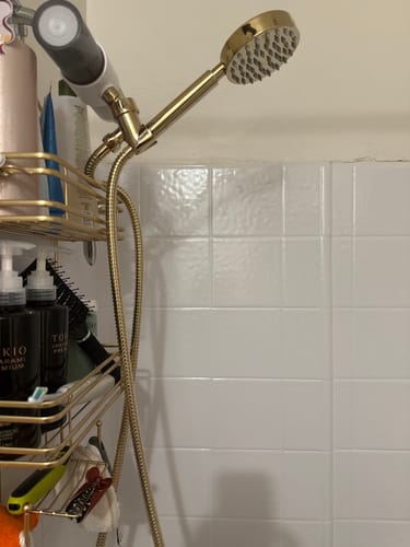 Customer photo review of All Metal Handheld Shower Head Set, Low Flow 1-Spray, 1.75 GPM