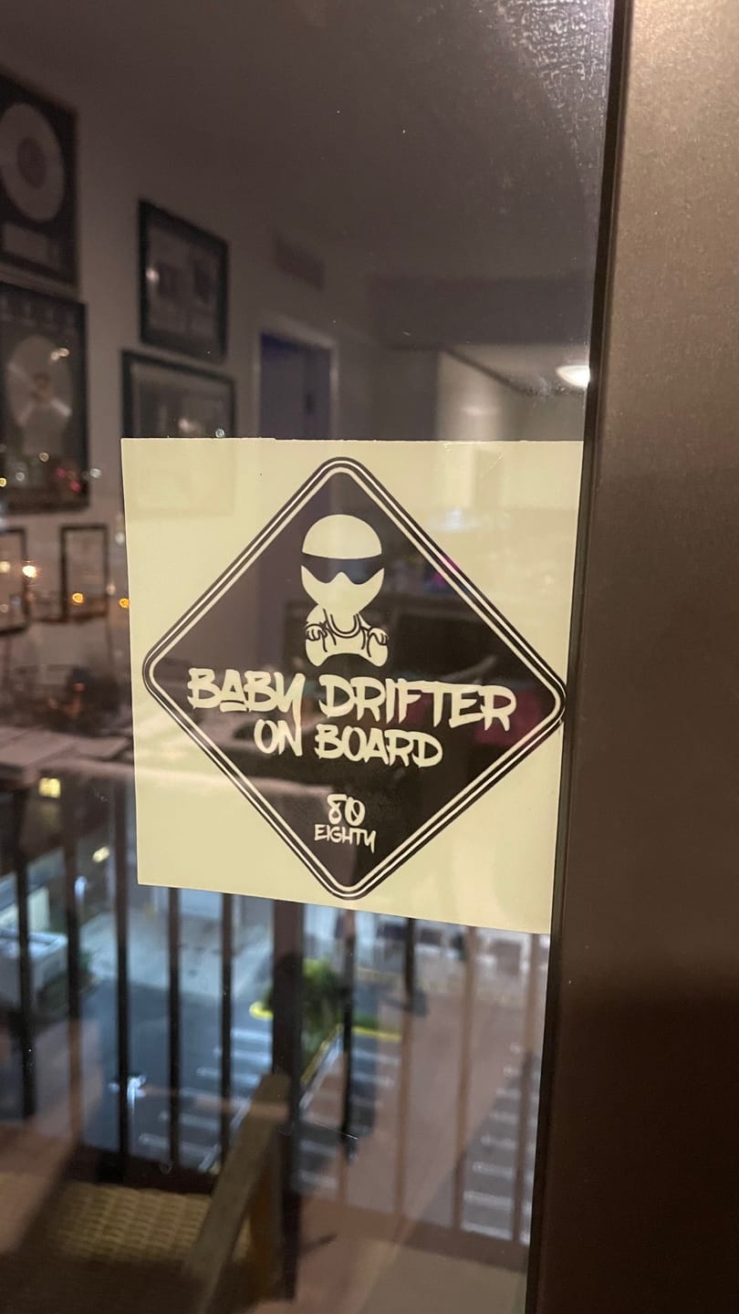 Customer photo review of 80Eighty® Baby On Board Sticker