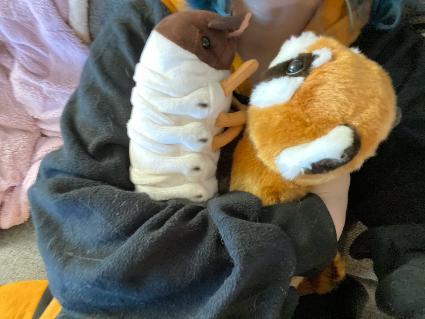 Customer photo review of White Grub Soft Stuffed Plush Toy