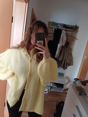 Customer photo review of Oversized Cardigan "CozyGlam"