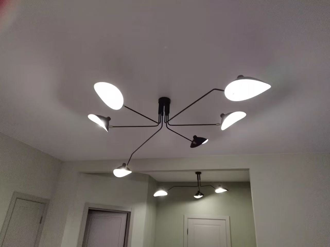 Customer photo review of WOMO Arms Semi-Flush Mount Light-WM2057