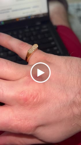 Customer video review of Octagonal Diamond Signet Ring