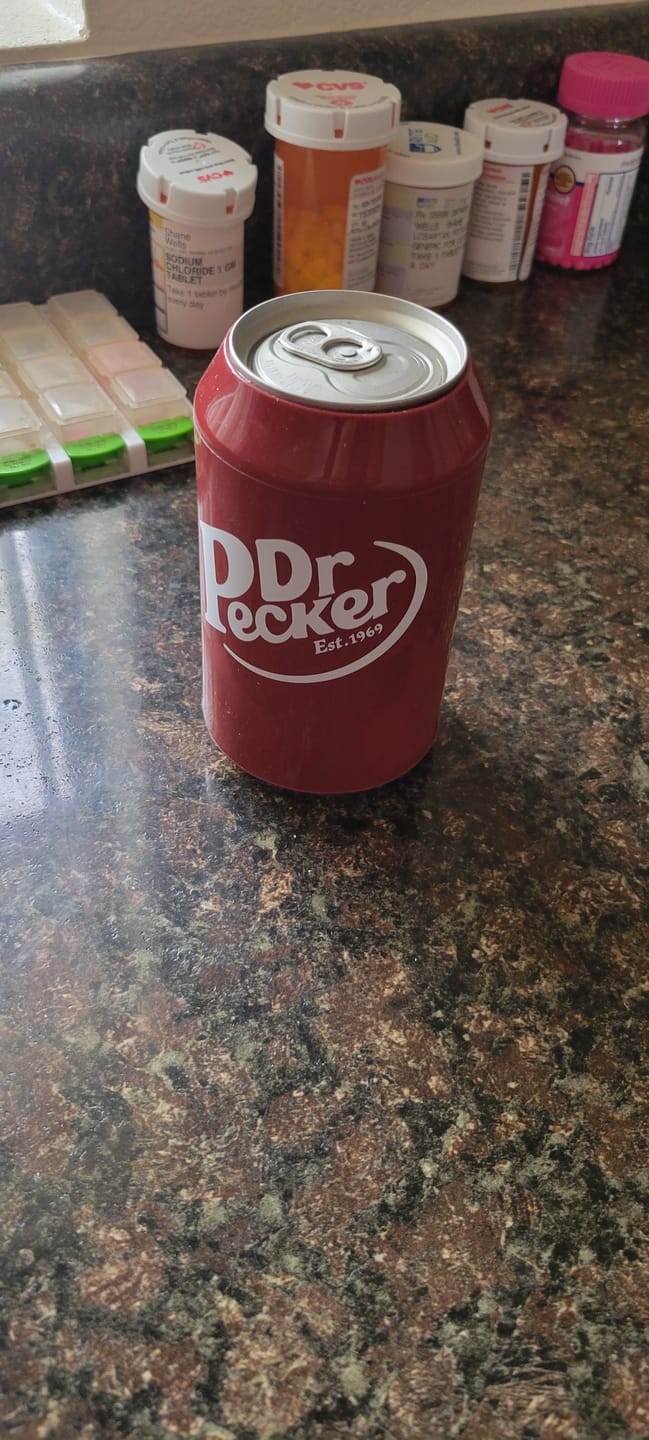 Customer photo review of Dr P*cker Beersy Silicone Sleeve Hide a Beer