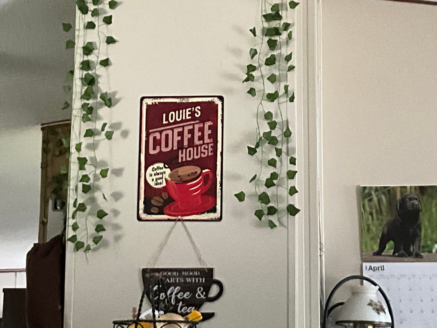 Customer photo review of Personalized - Coffee House - Metal Sign