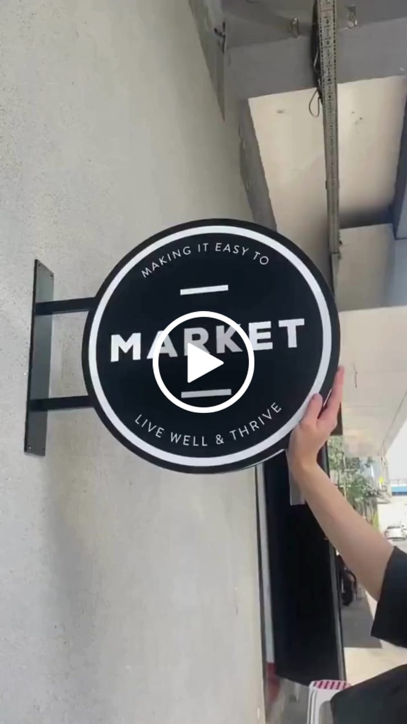 Customer video review of 3D METAL BLADE SIGN