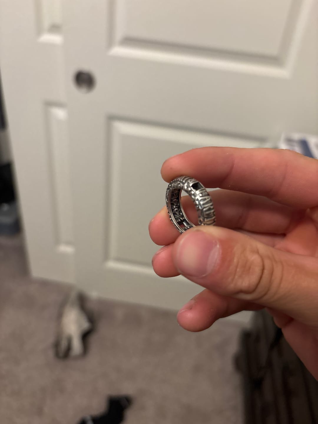 Customer photo review of UPGRADED CATACOMBS RING